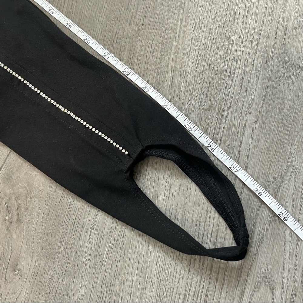 NWT carbon38 Stirrup Legging with Rhinestone Trim - Black size xs - Picture 14 of 14